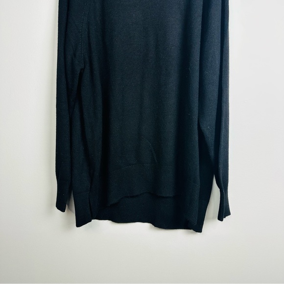Reiss NWT Black Gina Flippy Knit Textured Sweater SIze US 10 - Picture 3 of 9
